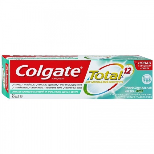 Зубная паста Colgate Total 12 "Профессиональная чистка" Гель, 75 мл