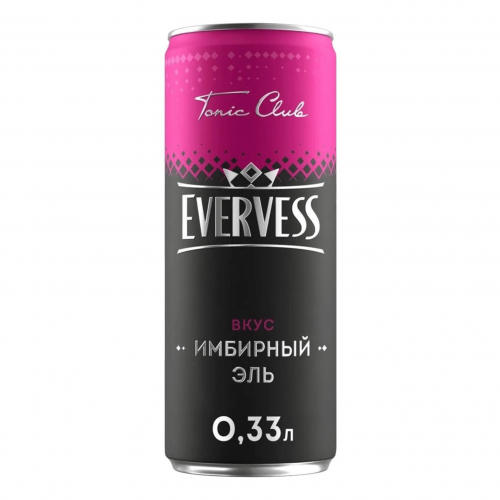 Газированный напиток Evervess Имбирный эль 0,33 л