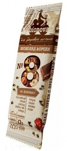 Батончик Бионова Шоколад и орехи 35г