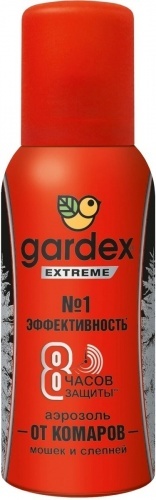 Аэрозоль-репеллент Gardex "Extreme Super", от комаров и других насекомых, 80 мл