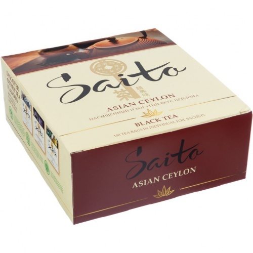 Чай черный Saito Asian Ceylon 100 пакетиков