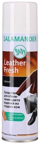 Краска Salamander Leather Fresh для гладкой кожи черная, 250 мл