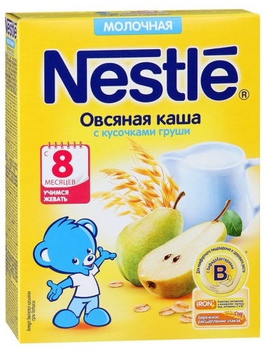 Каша Nestle сухая молочная овсяная груша с 8 месяцев 220г