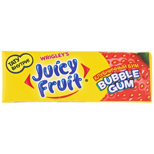 Жевательная резинка Juicy Fruit Клубничный бум 13,8г упаковка 24шт