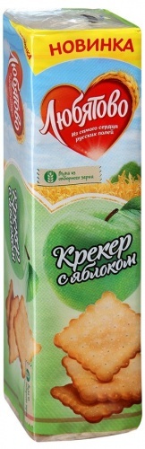 Крекер Любятово с яблоком, 155г