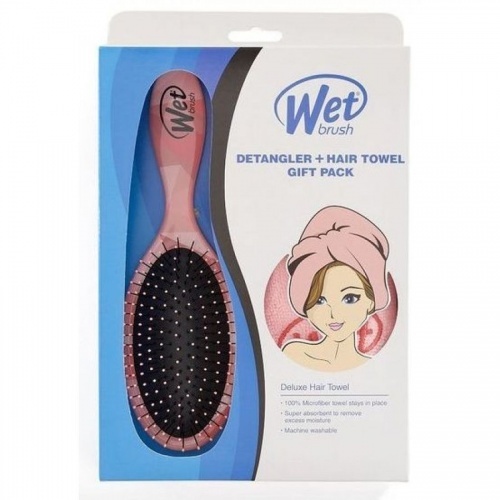 Набор подарочный щетка для волос + полотенце Wet Brush