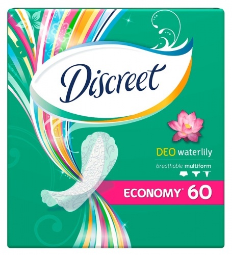 Ежедневные прокладки Discreet Deo Water Lily Multiform, 60 шт.