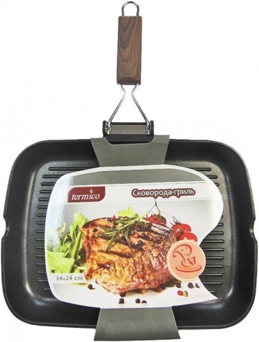 Сковорода-гриль Termico с антипригарным покрытием 34x24x5см