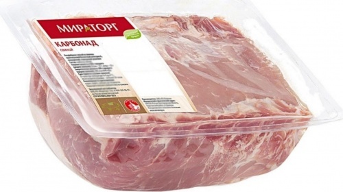 Карбонад Мираторг свиной без кости, охлажденный, маринованный, цена за кг