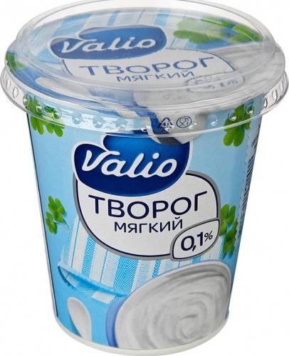 Творог Valio мягкий обезжиренный 0,1%, 340г