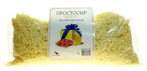Сыр Простосыр Российский 50% тертый 1кг