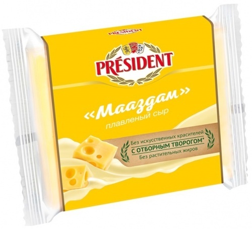 Сыр President мастер бутербродов Мааздам 40%, 150г