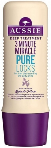 Средство для интенсивного ухода за волосами Aussie 3 minute miracle Pure locks 250мл