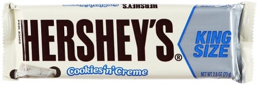 Плитка Hersheys King Size белая с шоколадным печеньем 73г