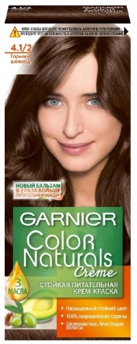 Крем-краска Garnier Color Naturals Горький шоколад тон 4.1/2, 110 мл