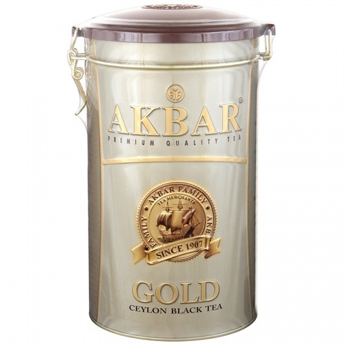 Чай Akbar Gold черный среднелистовой 450г