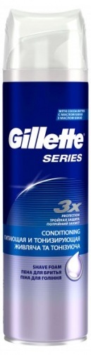 Пена для бритья Gillette питание и тонизирование, 250мл