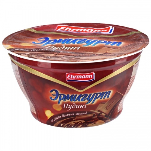 Пудинг Эрмигурт со вкусом молочный шоколад 3,4%, 140 гр