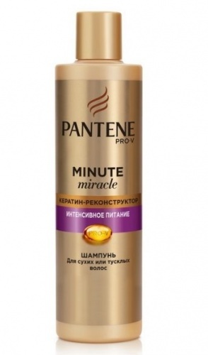 Шампунь Pantene Minute Miracle Интенсивное питание для сухих или тусклых волос 270мл