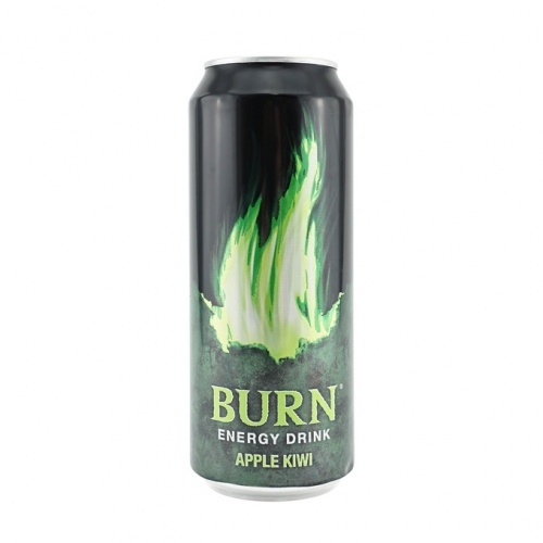 Напиток Burn энергетический безалкогольный сильногазированный со вкусом яблока и киви 0,5 л