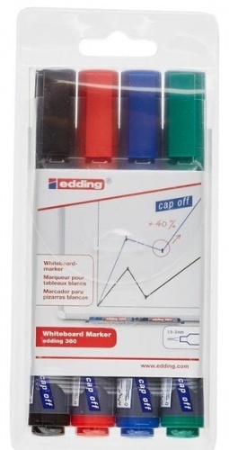 Набор маркеров Edding E-360 для досок 4 цвета 4шт