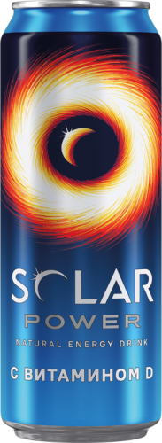 Напиток Solar power с витамином D энергетический 450мл
