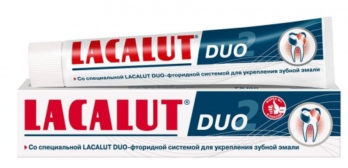 Зубная паста Lacalut Duo, 75мл