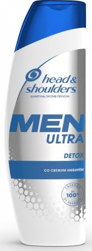 Шампунь против перхоти Head & Shoulders Men Ultra Detox, 360 мл
