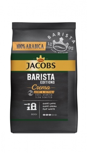 Кофе Jacobs Barista Crema зерновой, 800г