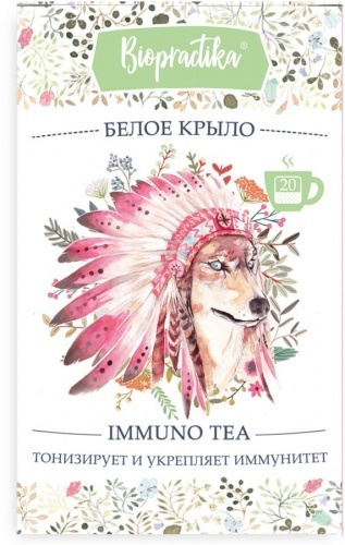 Травяной чай BIOPRACTIKA Белое крыло Immuno, 20 х 2 г