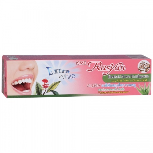 Зубная паста Rasyan с гвоздикой алоэ вера и листьями гуавы, 30 гр