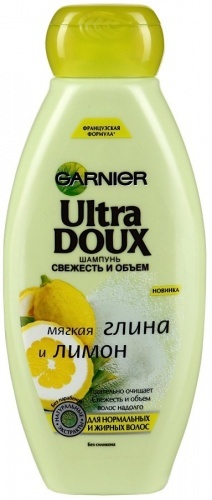 Шампунь ULTRA DOUX глина/лимон для нормальных и жирных волос, 400мл