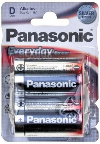 Батарейки Panasonic Everyday Power D LR20 щелочные 2шт
