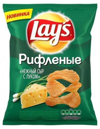 Чипсы Lay's картофельные, нежный сыр с луком, 90г