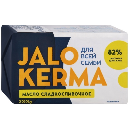 Масло Jalo Kerma сладкосливочное 82% 200г