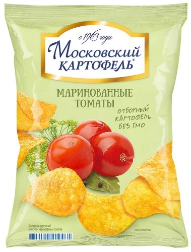 Чипсы Московский Картофель маринованные томаты 60г