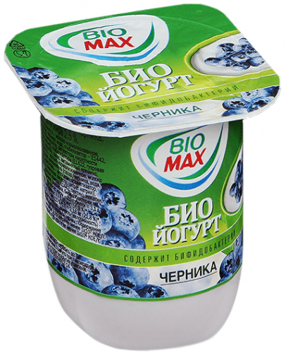 Био-йогурт BioMax черника 2,5%, 125г