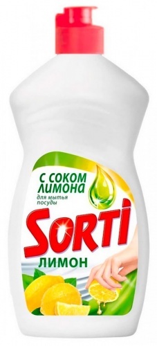 Жидкость для мытья посуды Sorti "Лимон", 500 мл