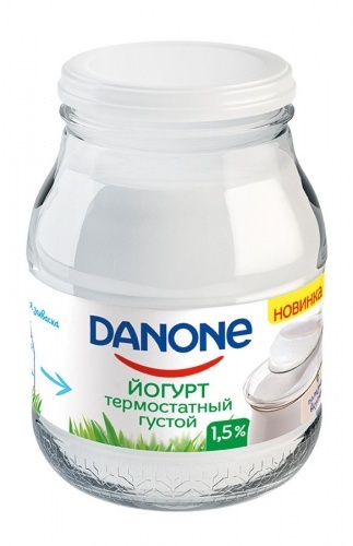 Йогурт Danone термостатный густой 1,5%, 250г