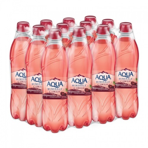 Вода Aqua Minerale черешня газированная 0,5л упаковка 12шт