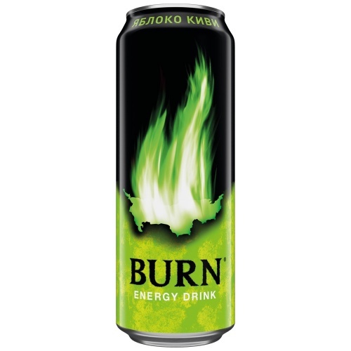 Напиток Burn яблоко-киви энергетический 449мл