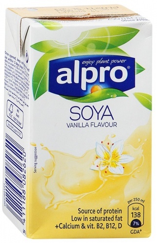 Напиток Alpro Soya ванильный 1,8%, 0,25л
