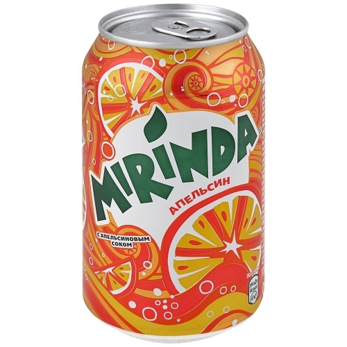 Напиток Mirinda сильногазированный 330мл в упаковке 12шт