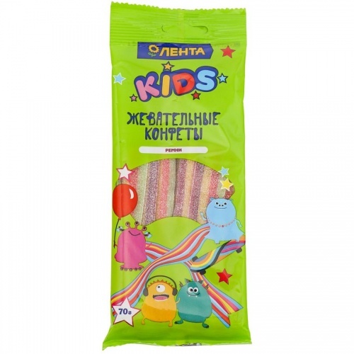 Жевательные конфеты Лента Kids "Ремни" 70г