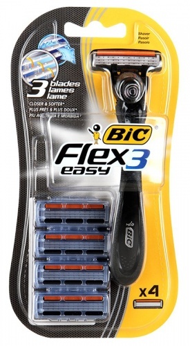 Станок Bic Flex3&Easy + 4 кассеты
