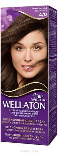 Крем-краска для волос Wella Wellaton тон 4/0 Темный шоколад