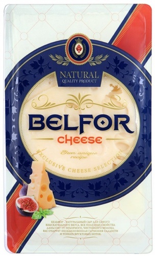 Сыр Белебеевский Belfor 45%, 180г нарезка
