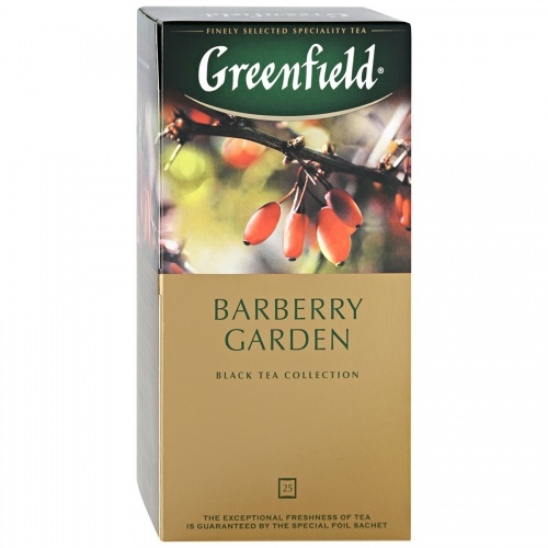 Чай Greenfield Barberry Garden черный 25х1,5г