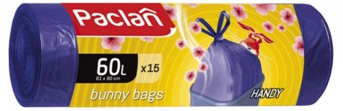 Мешки для мусора Bunny bags aroma Paclan 60л 15шт