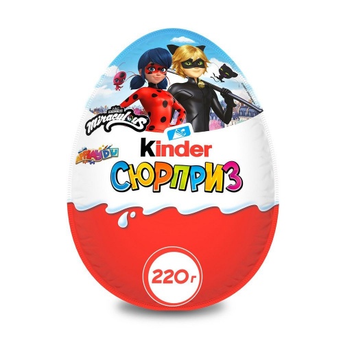 Яйцо шоколадное Kinder Сюрприз с игрушкой, 220г